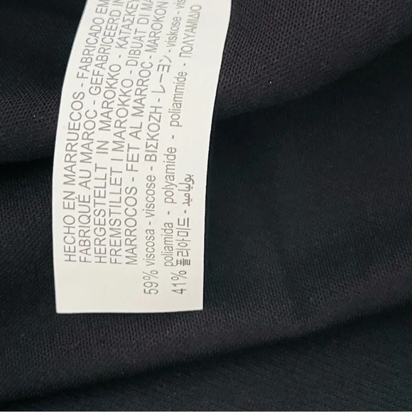 NWT Zara black voluminous short dress M - Picture 8 of 9